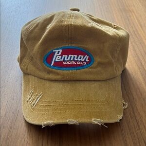 Penmar Social Club golf Distressed Baseball Cap - Mustard